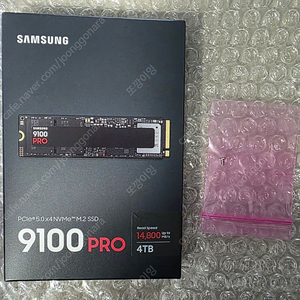 삼성 SSD NVMe 5.0 9100 PRO 4TB 정품 미개봉 새제품.