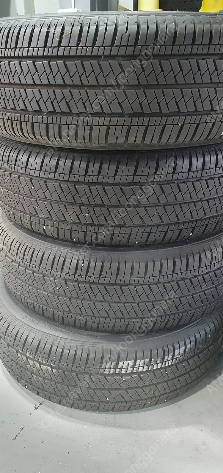 중고타이어 브릿지스톤 195 65 15인치 한대분 잔존 90%이상 아반떼타이어 프리우스타이어 이미지