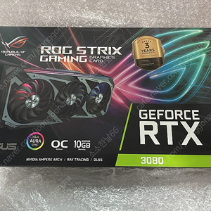 미개봉 ASUS ROG STRIX 지포스 RTX 3080 O10G GAMING OC D6X 10GB