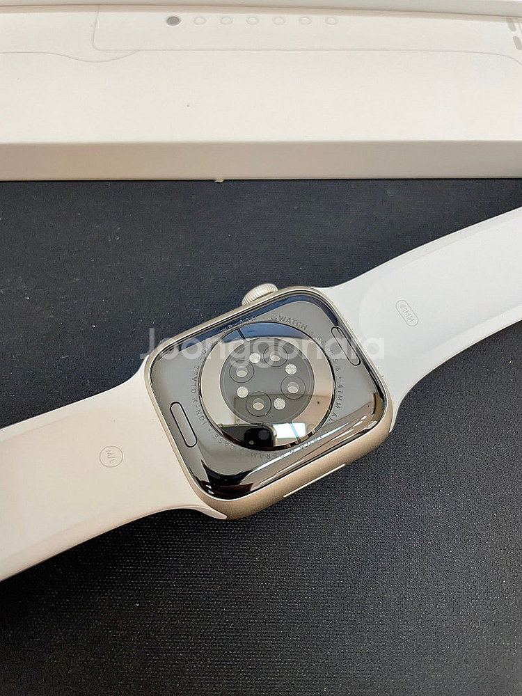 애플워치8 실버 41mm 배터리100% 상태좋은 중고2...--3