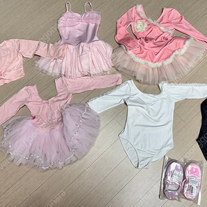 유아 발레복 4세 5세 6세 6벌 일괄 발레슈즈 타이즈포함