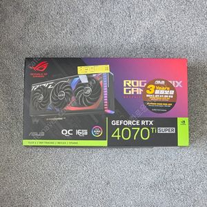 ASUS ROG STRIX 지포스 RTX 4070 Ti SUPER 팝니다