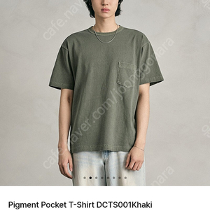 ​데케트(DECET) Pigment Pocket T-Shirt DCTS001Khaki​사이즈 L