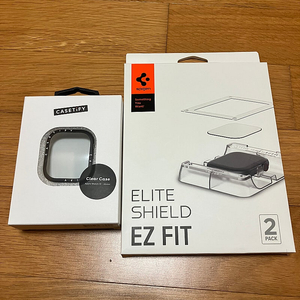 애플워치 46mm 케이스티파이 케이스, 슈피겐 액정필름