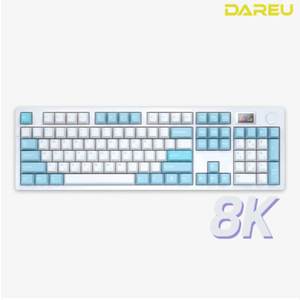 다얼유 a104pro 8k 키보드 스노우축 (독거미 f108 프리플로우 ak74)