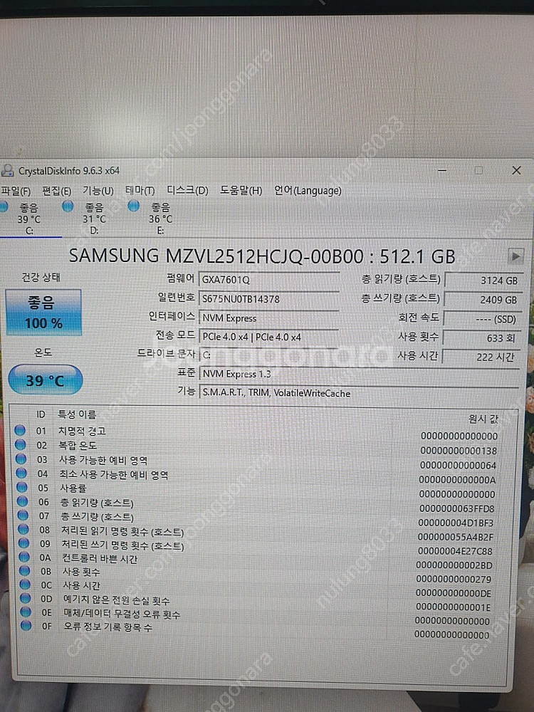 삼성 pm9a1 512기가--1