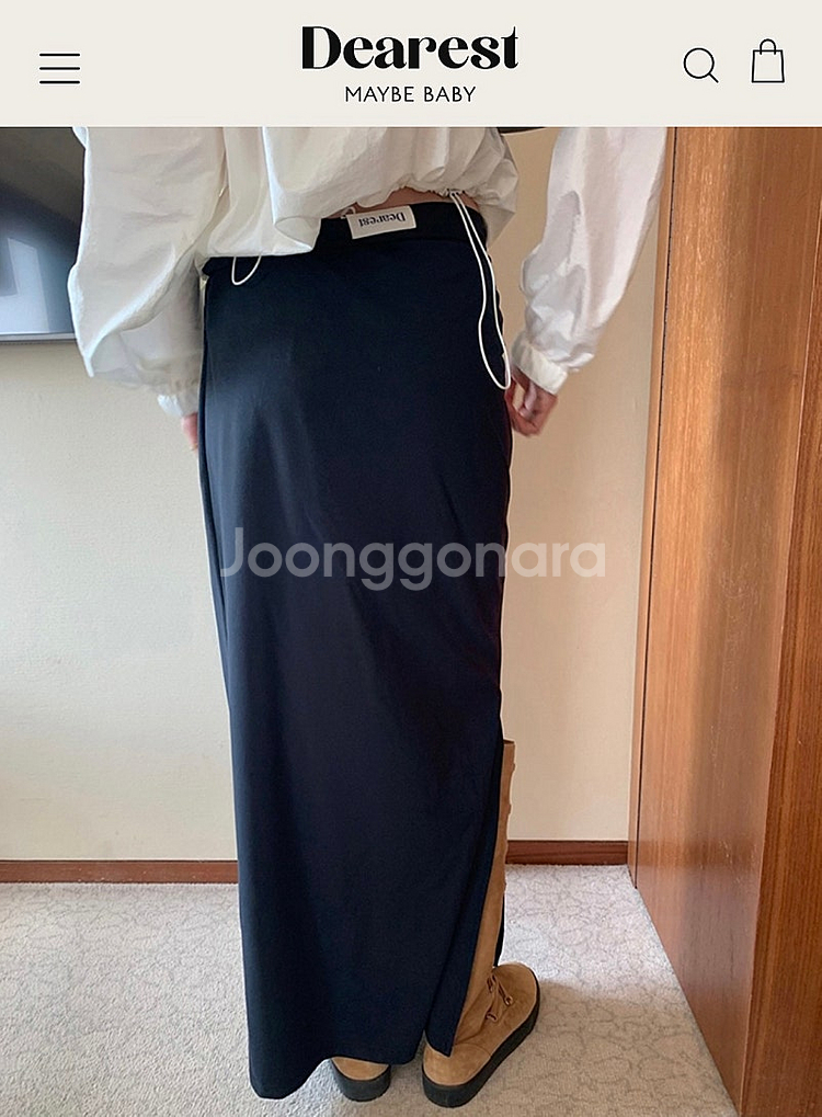 메이비베이비[Dearest] Neo Skirt (Fab...--1