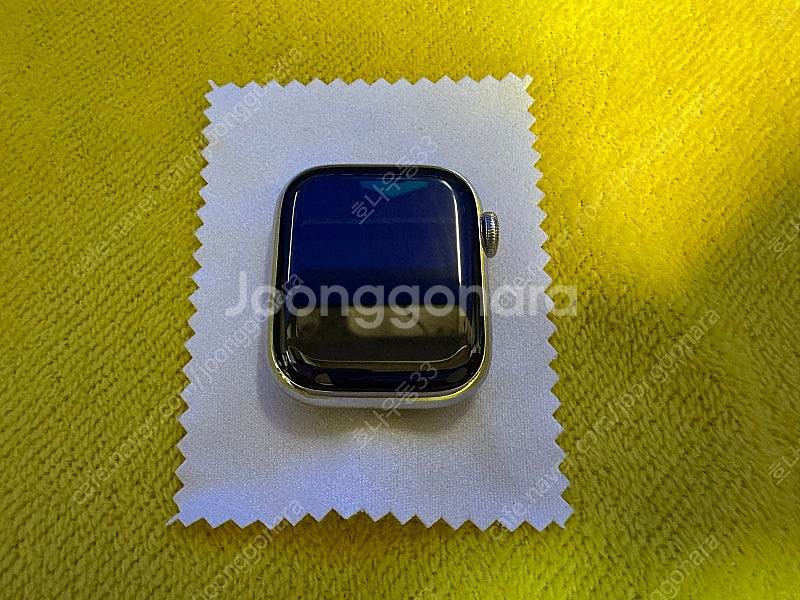 애플워치7 스테인리스 실버 41mm + 정품 밀레니즈루...--1
