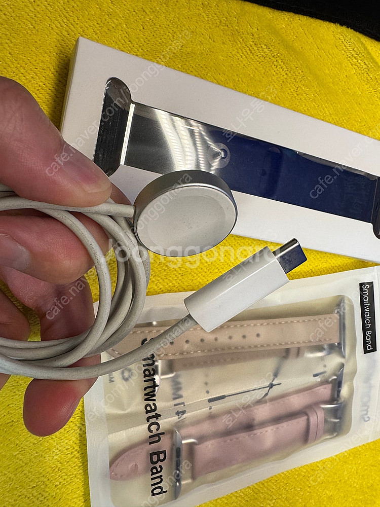 애플워치7 스테인리스 실버 41mm + 정품 밀레니즈루...--5