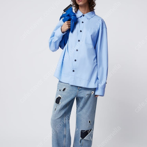 아더에러(ADERERROR) X 자라(ZARA) 오버사이즈 셔츠 스카이 블루