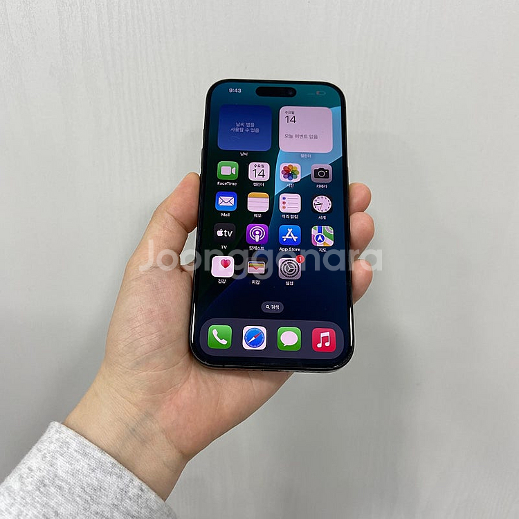 88253 아이폰15프로 블랙티타늄 256GB A급 부...--0