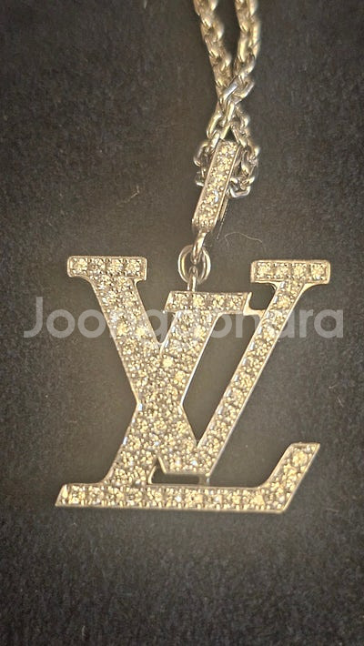 루이비통 이딜 블라썸 화이트골드 파베 다이아 LV 시그...--0