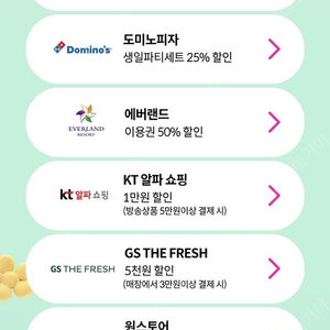 kt생일쿠폰ㅡ배스킨라빈스 도미노피자 에버랜드 원스토어 블라이스 등ㅡ한꺼번에 500원
