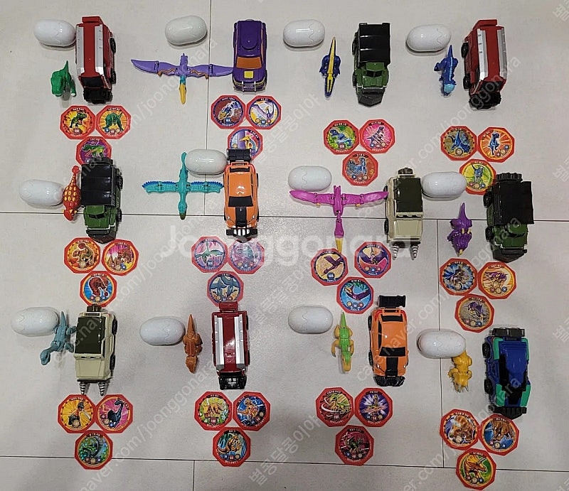 공룡메카드 캡쳐카 타이니소어 알 카드 3장세트--0