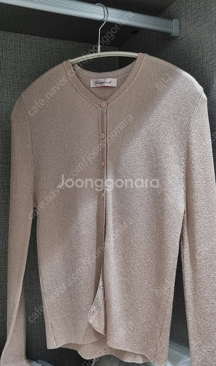 오칸 블러쉬드 글리터가디건--0