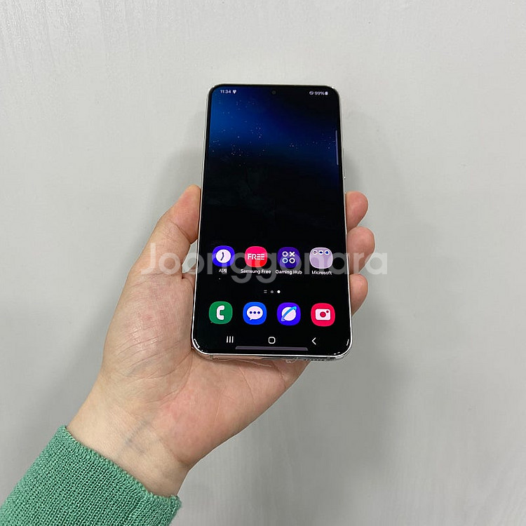 80488 S급. 갤럭시S22 256기가 화이트 자급제...--1