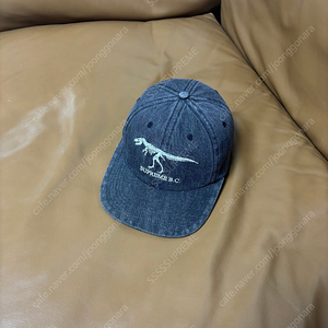 Supreme 슈프림 쥬라기 워시드 데님 블랙 6패널 볼캡 모자
