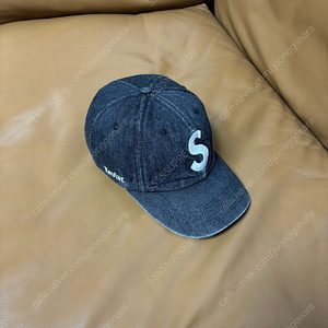 Supreme 슈프림 케블라 데님 블랙 S로고 6패널 볼캡 모자 (Kevlar Denim Black)