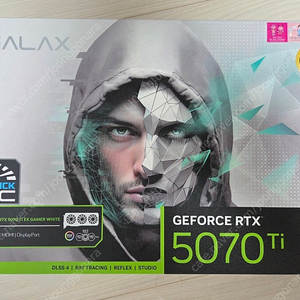 갤럭시 GALAX 지포스 RTX 5070 Ti EX GAMER WHITE OC D7 16GB