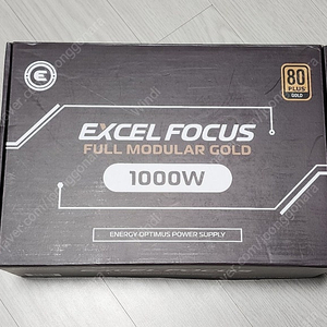 에너지옵티머스 EXCEL FOCUS 1000W 풀모듈러 파워서플라이 80PLUS GOLD