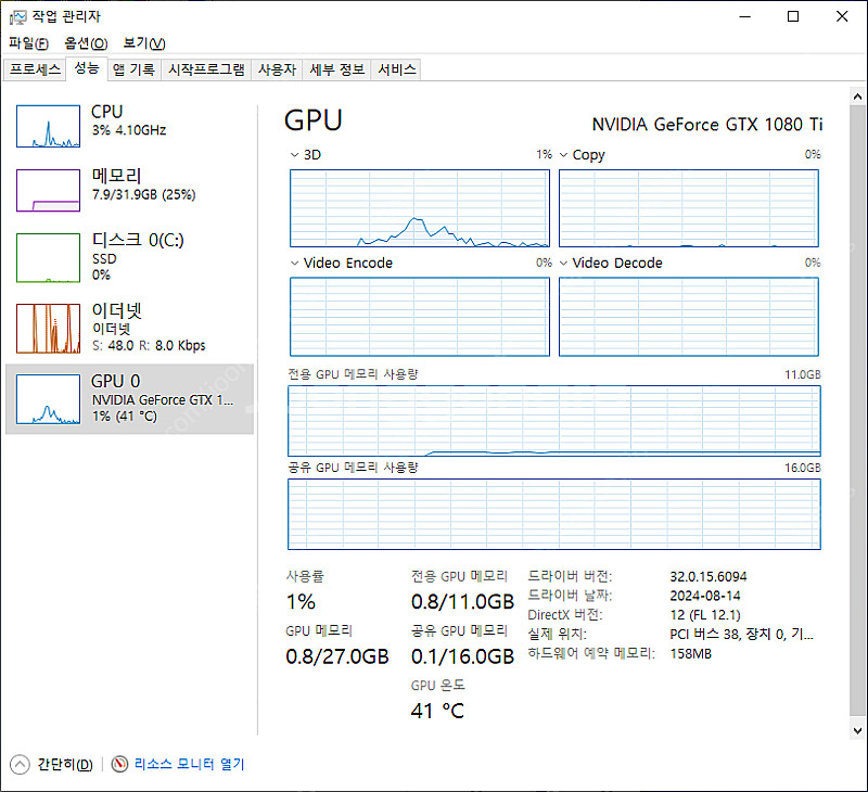 [개인] 5600XT / 1080ti / 32GB 게이...--2