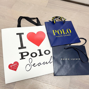 폴로 쇼핑백 한정판 스티커 POLO 백화점 구성품