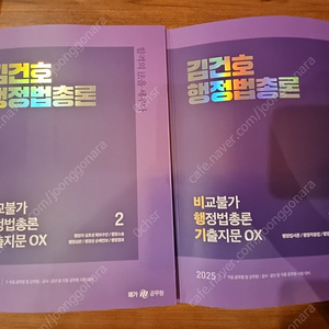 2025 김건호 행정법총론 비행기 팔아요