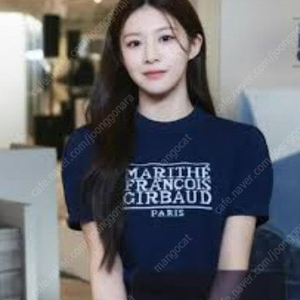 마리떼 레터링 반팔 니트 프리 마리떼프랑소와저버