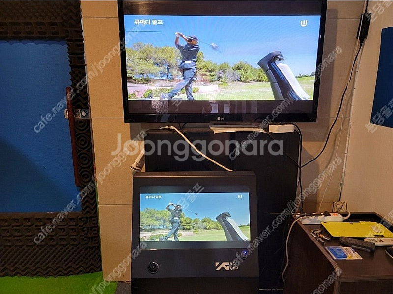 스크린골프 겸 QED프로 타석스크린 스윙분석기 스크린게...--6
