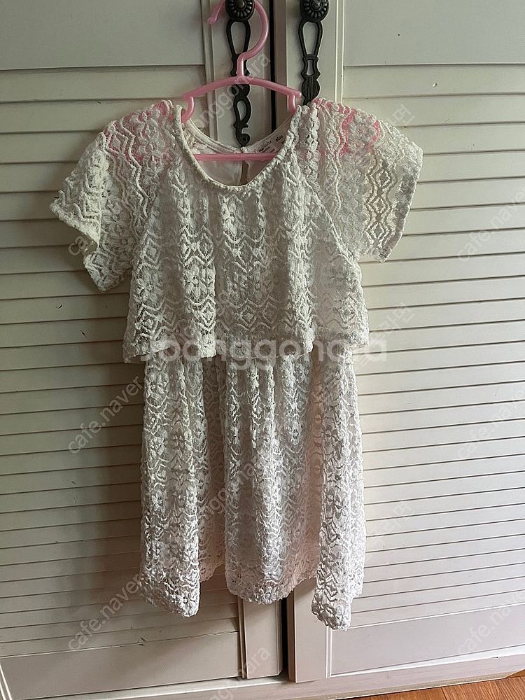자라걸스 화이트 레이스 원피스(size7)--0