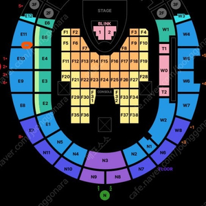 블랙핑크 콘서트 7월 5일(토) 3층 E11 3열 - 2연석 양도합니다.