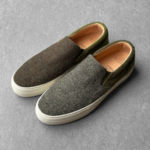 (거의 새제품) LARDINI 라르디니 - 카키그린 슬립온 (280) 드레익스