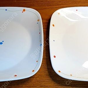 미국산 코렐 사각접시 2개 일괄