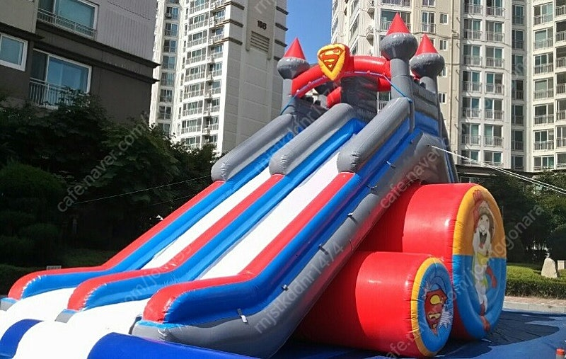 수영장 성당풀장 워터슬라이드 물미끄럼틀 에어바운스 에어수영장 여름성경학교풀장 (에어풀장,이동식수영장,캠프야외풀장,유... 이미지