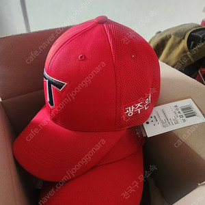 기아타이거즈 어센틱 25 야구모자 빨강