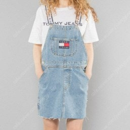 타미힐피거 오버롤 데님 원피스 s사이즈