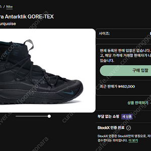 나이키 테라 안타틱 고어텍스 Nike ACG Terra Antarktik Gore-Tex Anthracite [240 / us6]