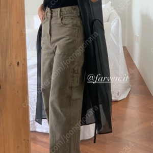 파르벵[Farven] 카펜터 데님 CARPENTER DENIM PANTS_BROWN