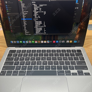 맥북에어 13 m3 16gb 512gb 배터리 100% 실버