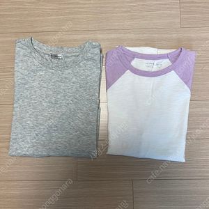 블루독 반팔 상의, 탑텐 키즈 칠부 티셔츠 150 사이즈 두 벌