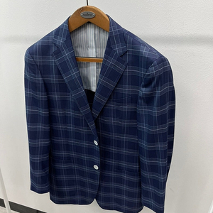 100-105) 에스티듀퐁 이태리 체크자켓/타미 빅로고 새틴 바시티