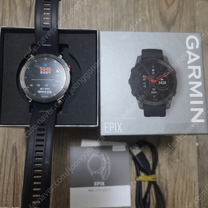 가민 EPIX gen2 블랙 티타늄 팝니다