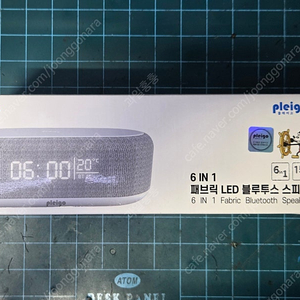 [미개봉] 플레이고 6in1 무선충전 패브릭 LED 블루투스 스피커 BS51