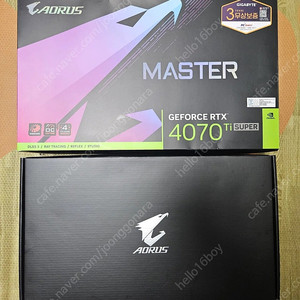 RTX4070TI SUPER AORUSMASTER (24년 4월 생산품) 팝니다