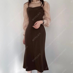 머메이드핏 뷔스티애 나시 롱원피스