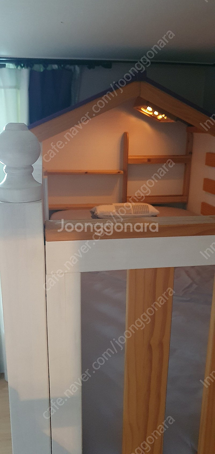 어린이 놀이 침대, 미끄럼틀! 프리미엄 하우스 벙커침대...--8