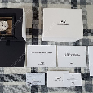 iwc 포르투기저 3716 크로노그래프 최신형 블루핸즈