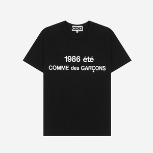 CDG 꼼데가르송 1986 티셔츠 블랙