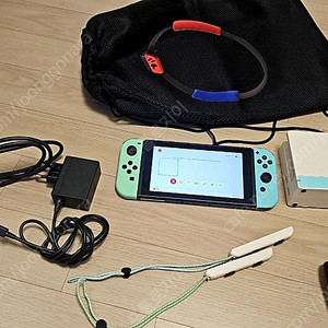 S급 풀구성 닌텐도 스위치 동숲 배터리 개선판 nintendo