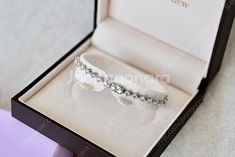 골든듀 테니스팔찌 타임리스 러브크로스 0.1ct 34알--3